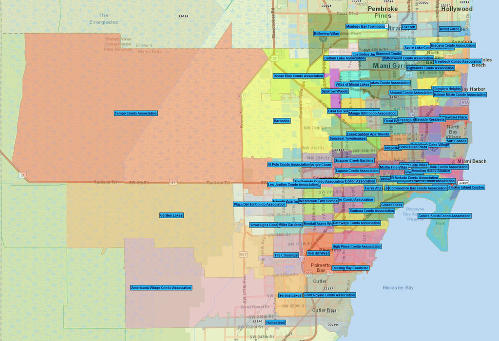 RealZips GeoData Miami Florida Neighborhoods by Zip RealDatasets