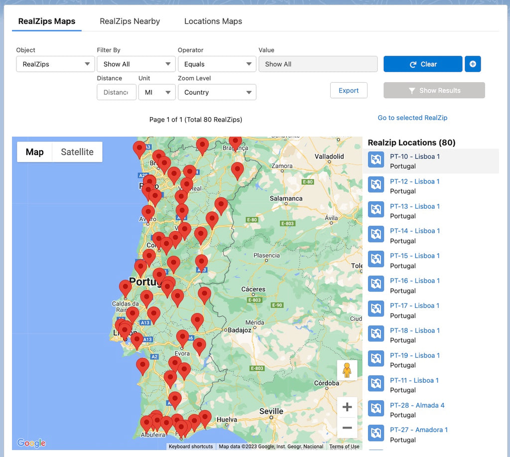 RealZips GeoData - Portugal 2-digit – RealDatasets