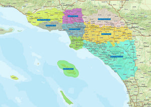 RealZips GeoData - Los Angeles California Neighborhoods - by Zip