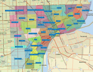 RealZips GeoData - Detroit Michigan Neighborhoods - by Zip