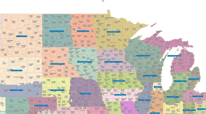 RealZips State Regions - Free Maps
