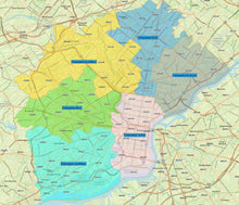 RealZips GeoData - Philadelphia Pennsylvania Neighborhoods - by Zip