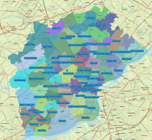 RealZips GeoData - Philadelphia Pennsylvania Neighborhoods - by Zip