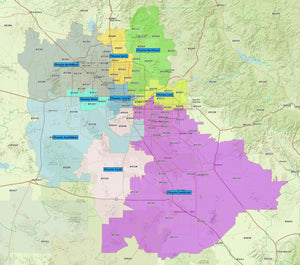 RealZips GeoData - Phoenix + Scottsdale Arizona Neighborhoods - by Zip