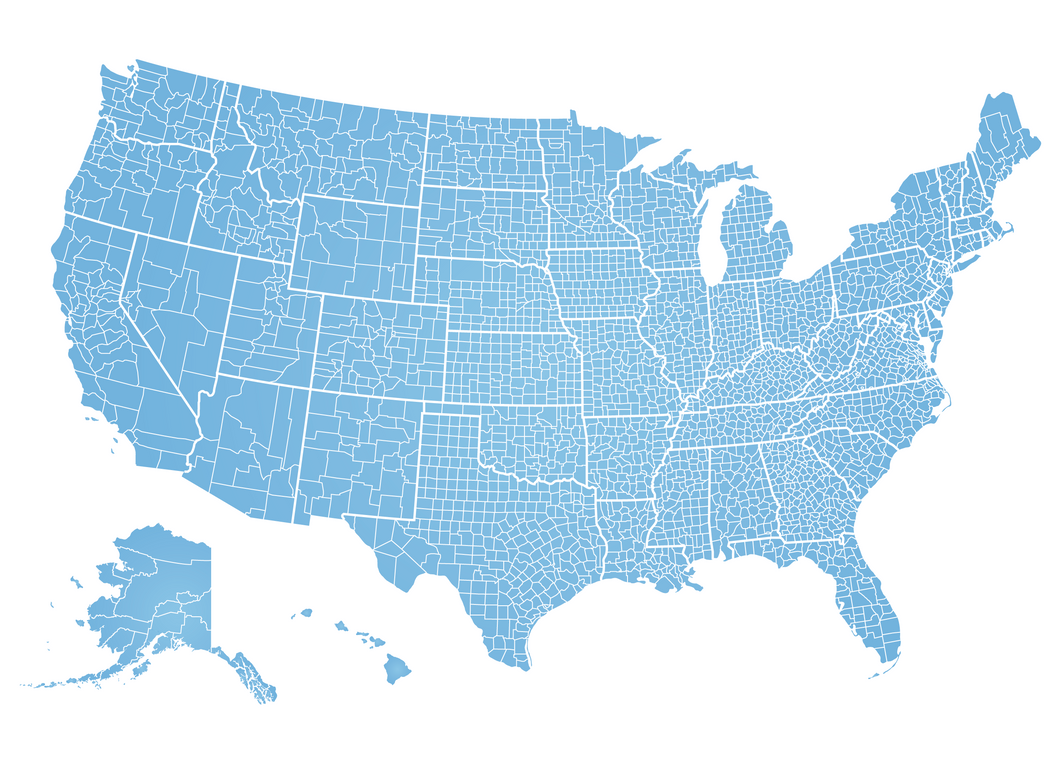 RealZips GeoData Add-On: RealCounties - United States