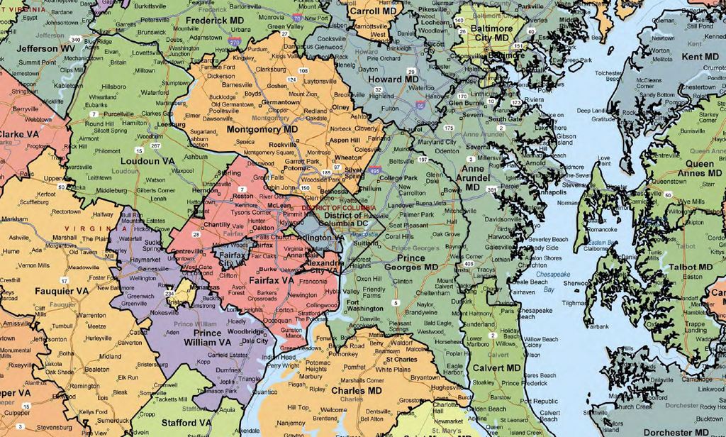 County R Maps Maps of Counties close to major cities – RealDatasets