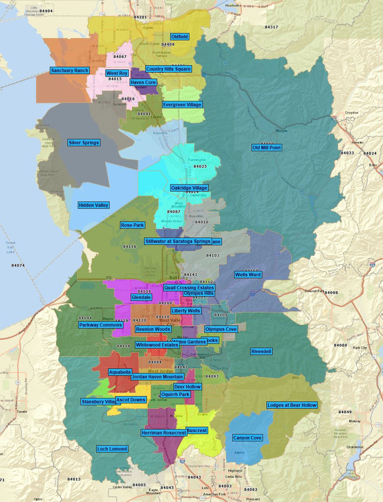 Salt Lake City UT Neighborhoods - by Zip – RealDatasets